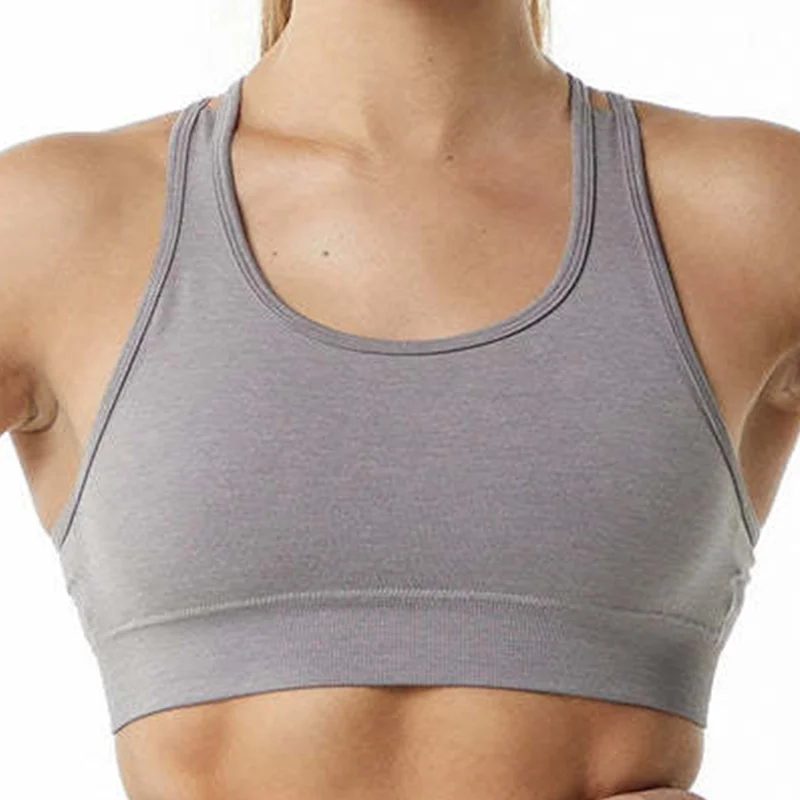 Criss Cross Padded Crop Tops Backless Yoga Underwear Seamless Sports Bra For Women Gym Top Underwear Workout Clothes Sport Bra