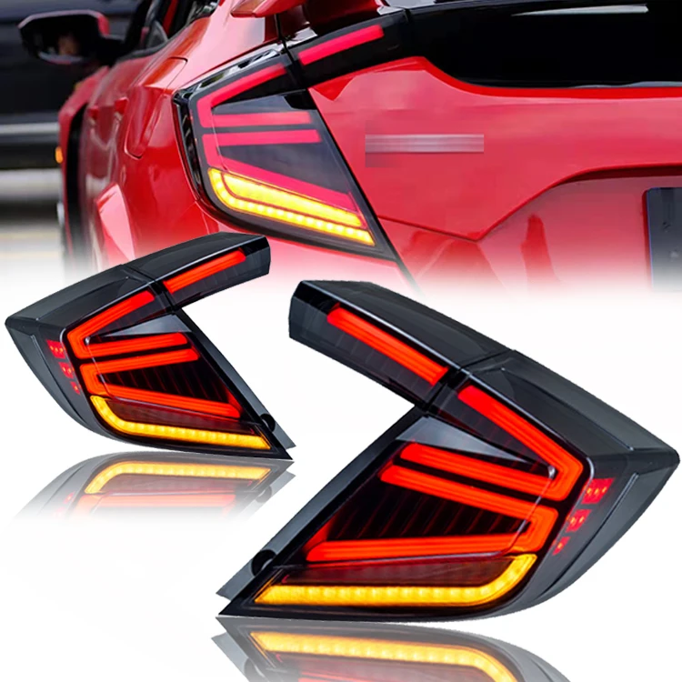 

Car Accessories Led Tail Lights For Honda Civic Hatchback 2016 2020 Auto Parts Assembly