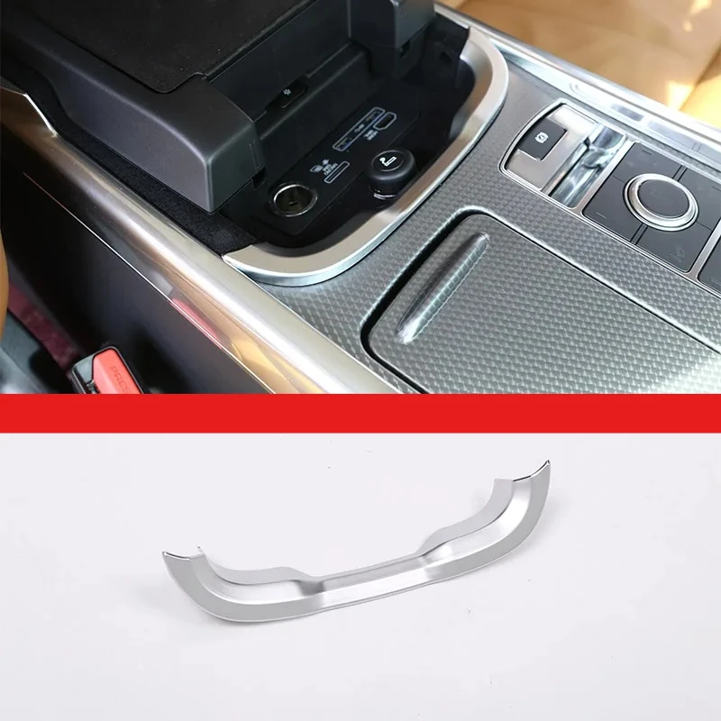 

Armrest Box Trim Strip Armrest Storage Box Frame Decorative Central Console Panel Trim For LandRover Range Rover Sport L494 2018