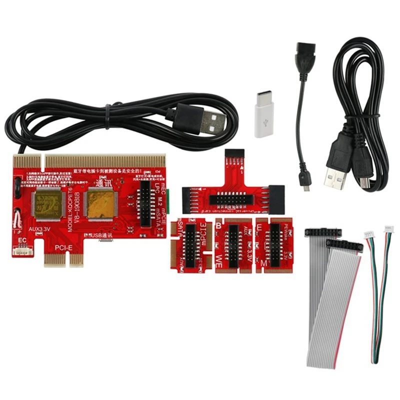 

V8 Multifunction Laptop And Desktop PC Card Debug Multifunction Test Card Support PCI,PCI-E,LPC,Mini,MSATA