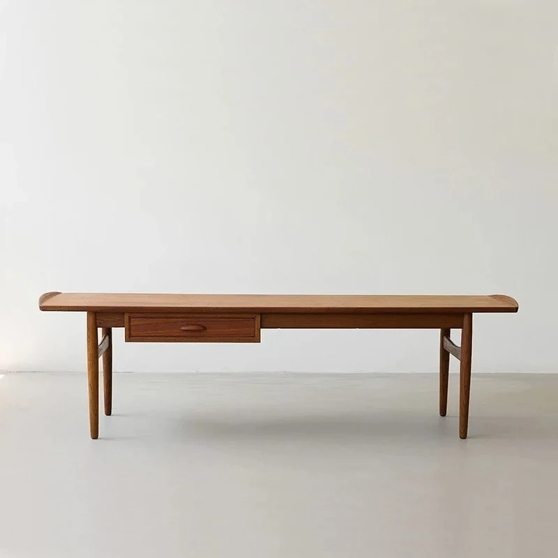 coffee table  cherry wood solid wood corner table