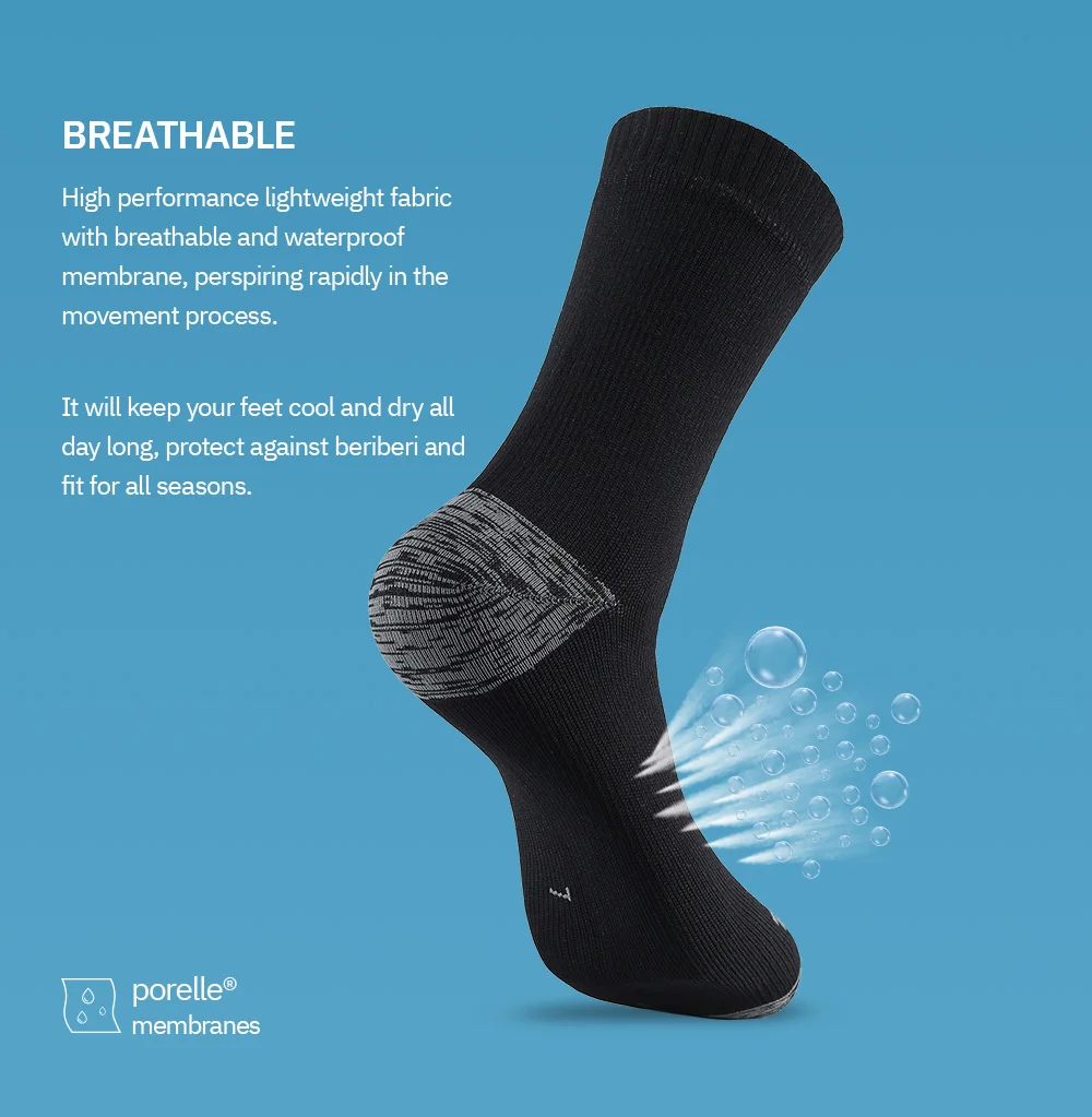 Calcetines impermeables para hombre, calcetín deportivo térmico cálido para nieve, MEMBRANES PORELLE, Snowboard, ciclism