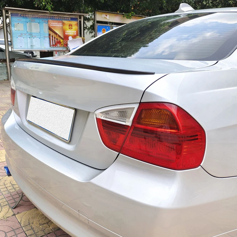 Glossy สีดำด้านหลัง Lip ฝาหน้าฝาหลังกระโปรงรถ Boot Lip Spoiler Wing Extension สำหรับ BMW 3 Series E90 F30 G30 2005-2021 Racing Wing