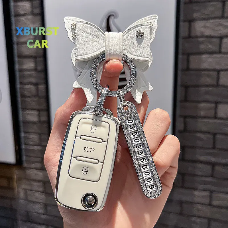 

Мягкий чехол для автомобильного ключа из ТПУ с 3 кнопками для VW Volkswagen MK4 Bora чехол Skoda Seat Golf 4 5 6 Jetta Passat Polo Shell Fob