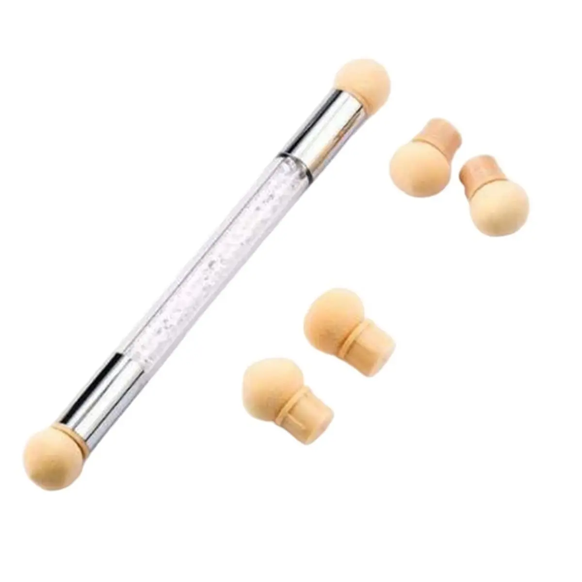 update. Nail Design Brush Set for Beginners, Nail Art Sponge with 4 Replacement Heads and 3 Gradient Ombre Brushes