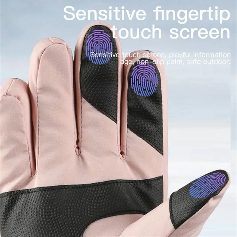 Waterproof Ski Gloves Women Men Winter Touch Screen Snow Gloves Fleece Lined Warm Thermal Gloves for Snowboard Skiing Cycling