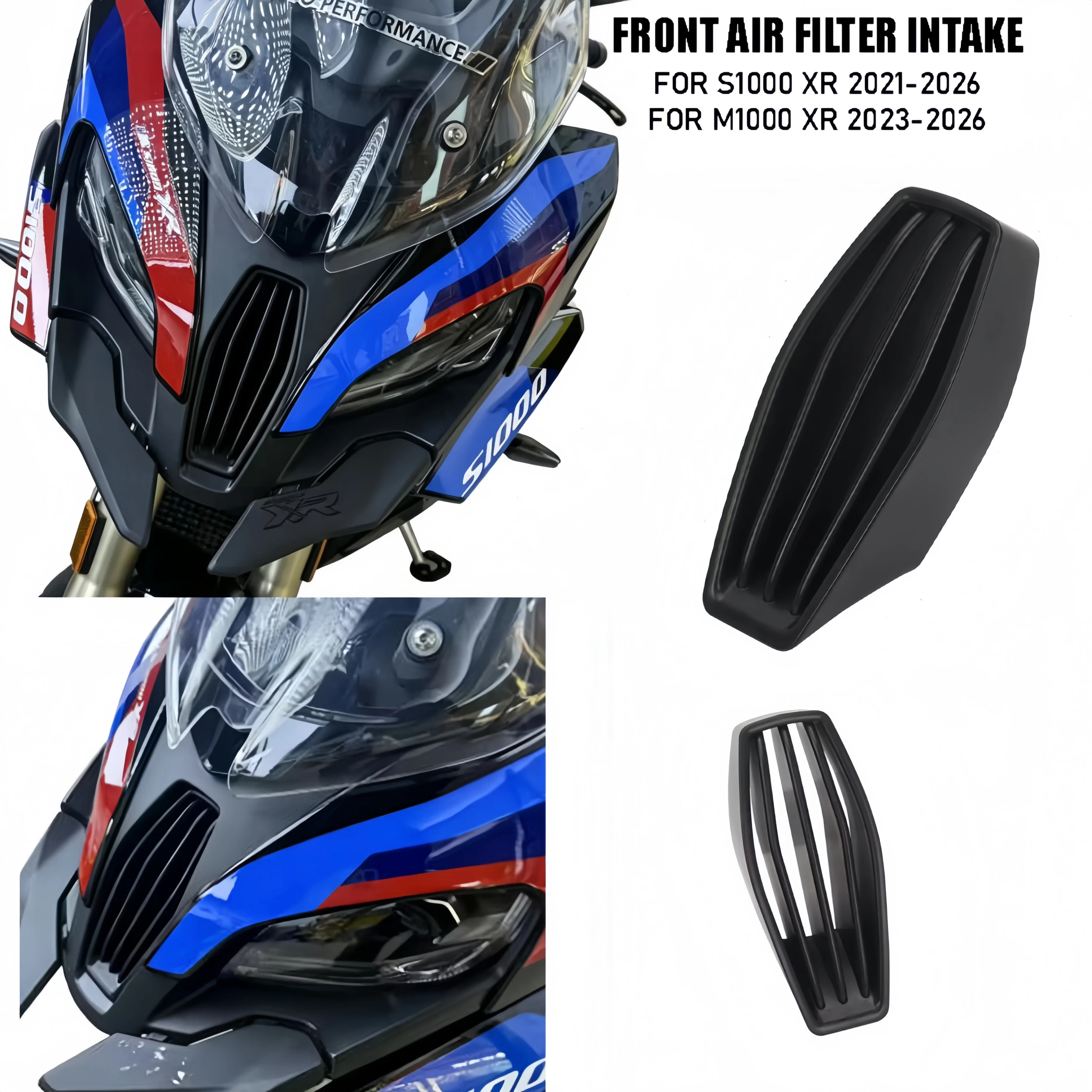 For BMW S1000XR 2021-2026 Ram Air Protector Intake Guard Cover ABS Scratch Resistant Replacement Parts For BMW M1000XR 2023-2026