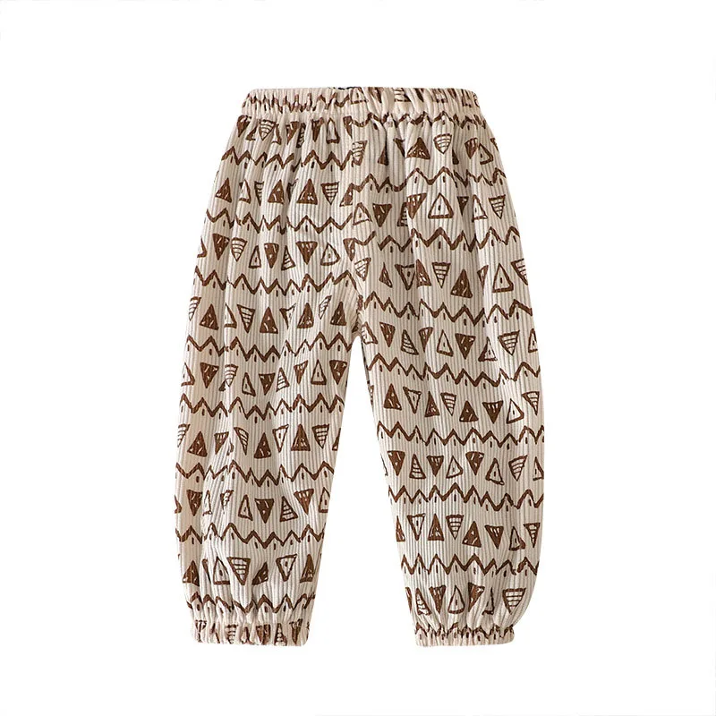 New Summer Kids Casual Pants 1-6Y Simple Boys Grid Sweat Pants Korean Loose Thin Children Striped Letter Trousers 6