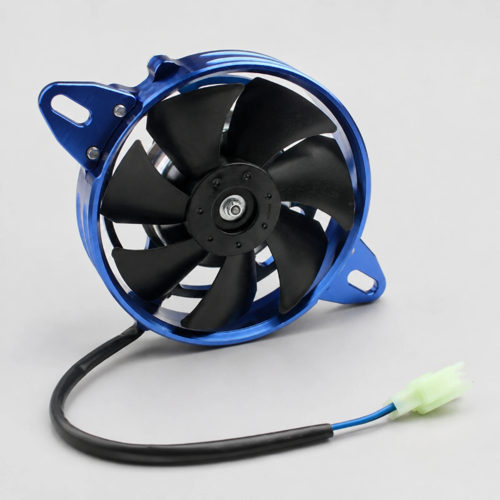 ATV Heat Exchanger Cooling Fan Replacement 4 Inch 12V Electric Heat Exchanger Cooling Fan Long-Lasting Compact