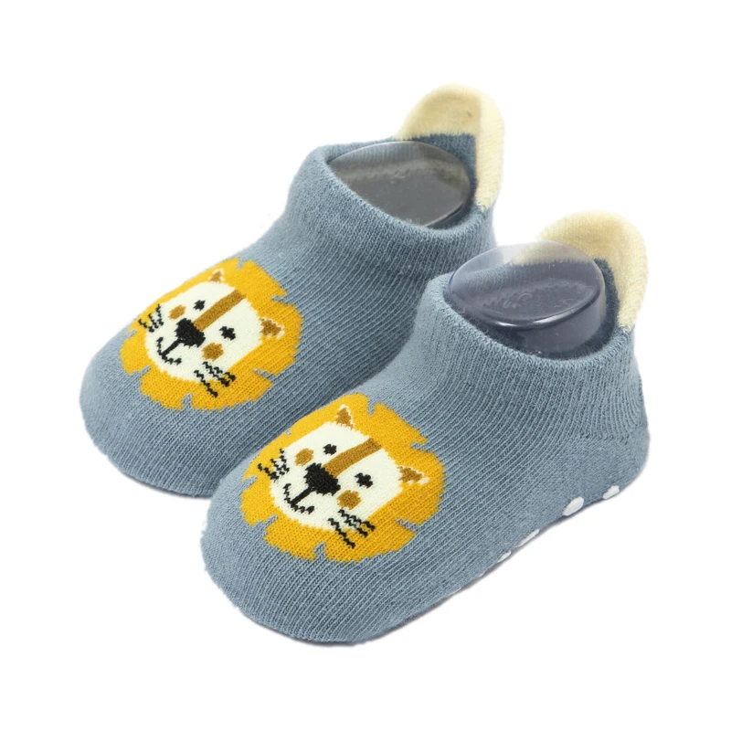 Cartoon Animal Four Seasons Anti-slip Kids Baby Tube Socks Cotton Newborns Boys Girls Learning Walking Non Slip Stocking