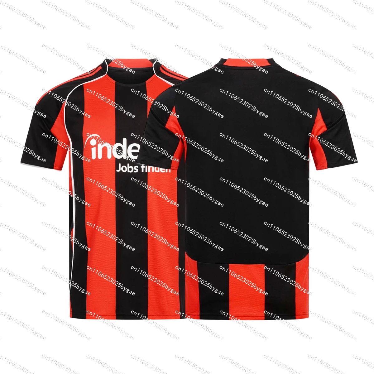 أفضل فرانكفورت 25-26 الموسم عدة جيرسي قصيرة الأكمام ثلاثية الأبعاد تي شيرت الشباب الاطفال الرياضة في الهواء الطلق التجفيف السريع عادية التنفس القمم