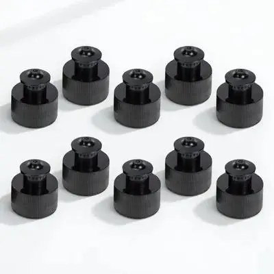 

10Pcs Sports Bottle Replacement Caps Push Pull Water Bottle Lids Reusable Anti-Leak Plastic Caps for Beverage Containers