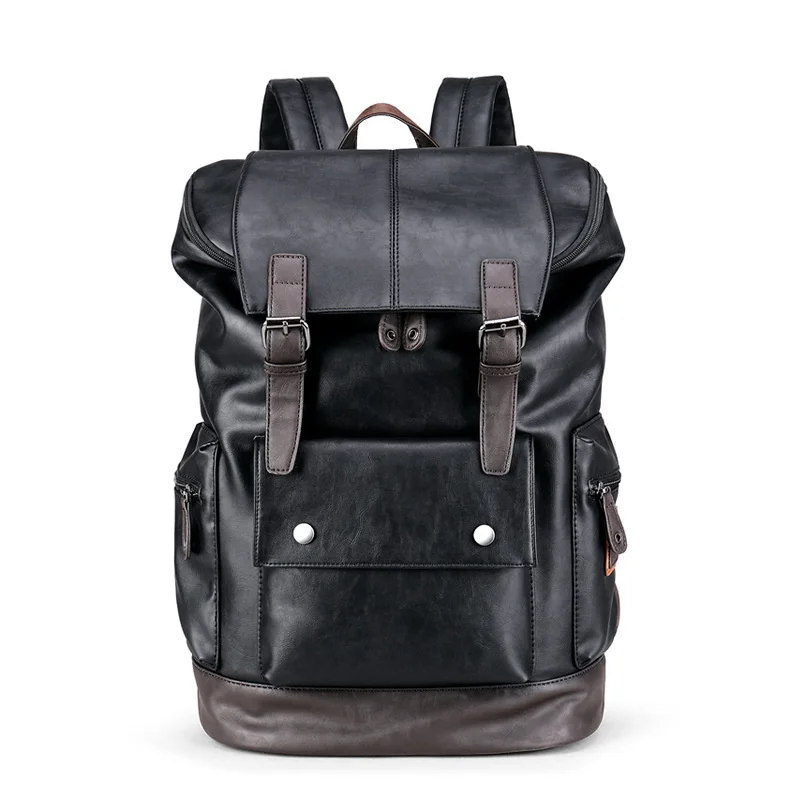 

Weysfor Leather Men's Backpack Male Shoulder Book Bag Mens s Mochila Waterproof Travel Casual School