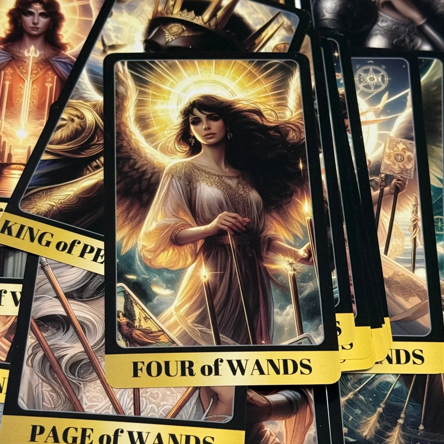 Angel Theme Tarot Deck 78 Tarot Cards Game Party Table Board Game Card Deck Fortune-telling Oracle Cards