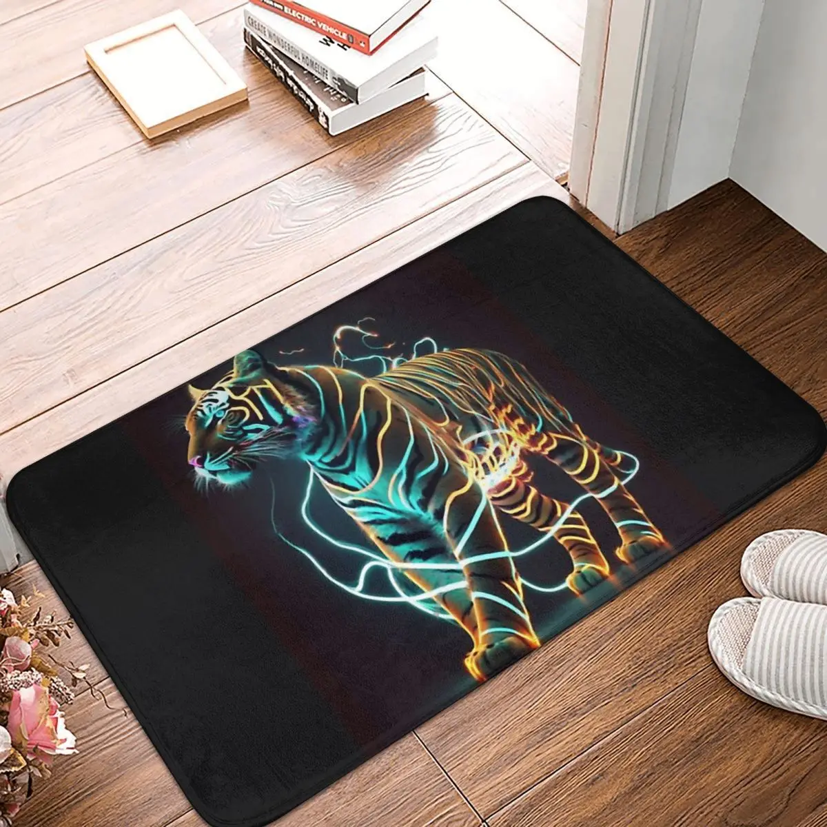 Forest Animal Non-slip Doormat Dynamic Super Tiger Bath Bedroom Mat Outdoor Carpet Home Pattern Decor