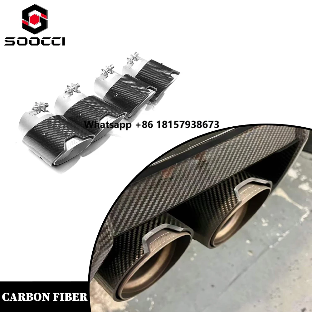 

M Performance Stainless Steel Exhaust Tip for G80 G81 G82 G83 G87 Carbon Fiber Muffler Exhaust Pipe M2 M3 M4