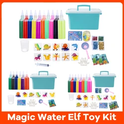 Magic Water Elf Toy Kit Aqua Fairy Water Gel Aqua Gel for Kids Children Handmade DIY Magic Fairy Water Elf Magic Water Gel Kit