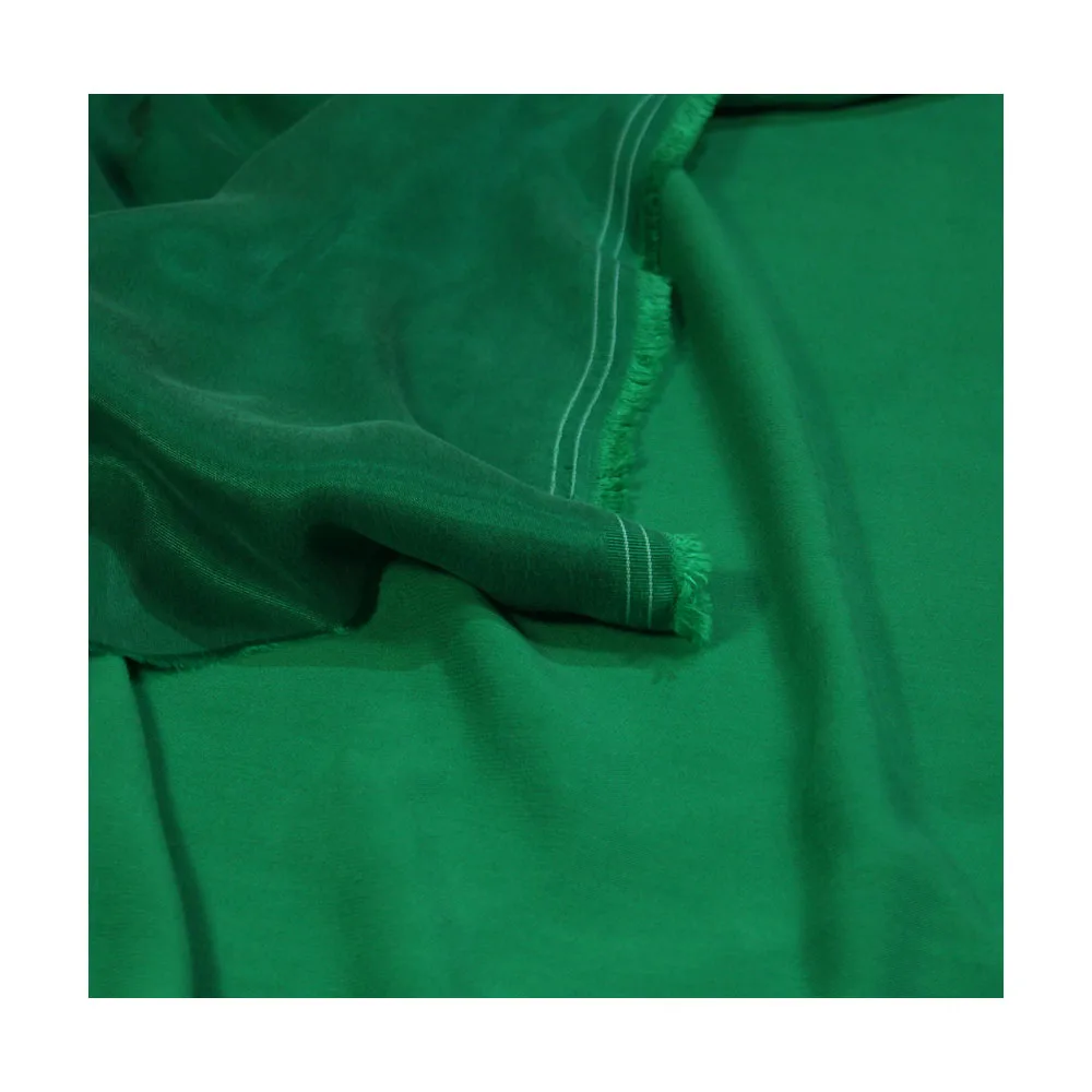 

High-End Design Super Draping Silky Heavy Fabric Skirt Robe Pants Clothing Fabric Emerald Green