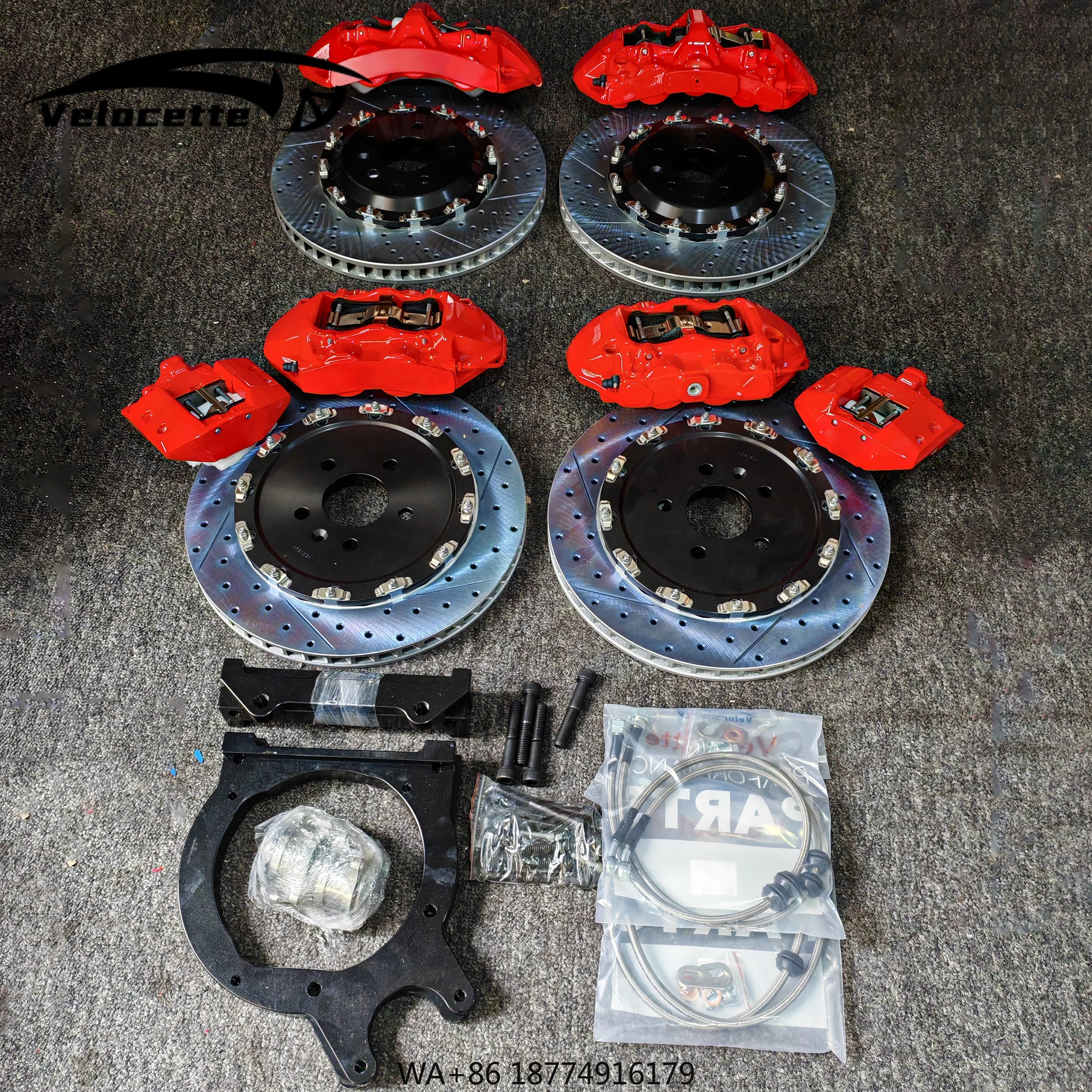 

Racing Brake Systems Disc 6-Pot Upgrade Brake Big Brake Calipers Kit for E88 E88 Ek9 Q37 Ipl E39 530i