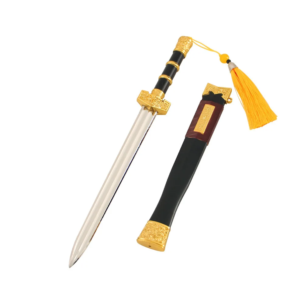 30 cm Naraka Bladepoint Inspirierendes Han Schwert Messer Spiel Peripherie Metall Modell Samurai Schwert Ornamente Sammlung Spielzeug Geschenke