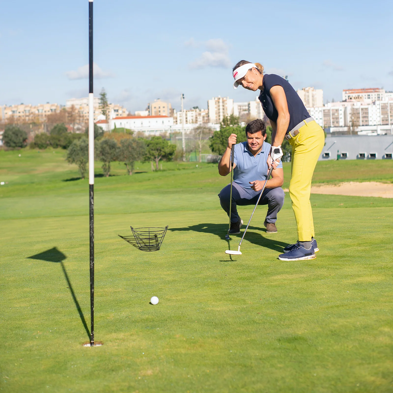 

High Quality Steel Wire Ball Carrying Basket Lightweight Metal Bucket for Golf Practice Outdoor Storage Convenient Balls Holder