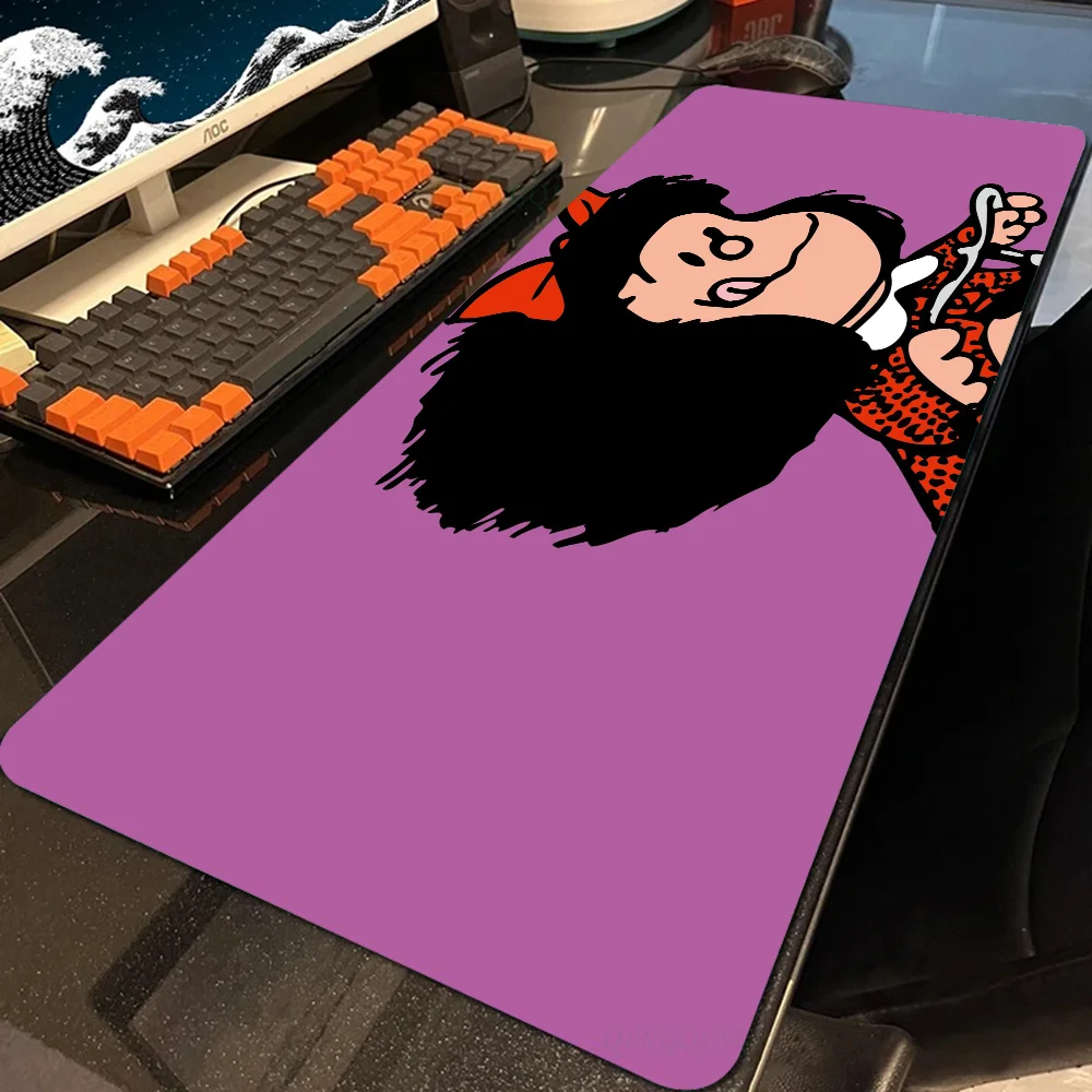 M-Mafalda Mousepad Large Computer Gaming Accessories MousePads Desk Mats Anti-slip Laptop Soft Mouse Pad