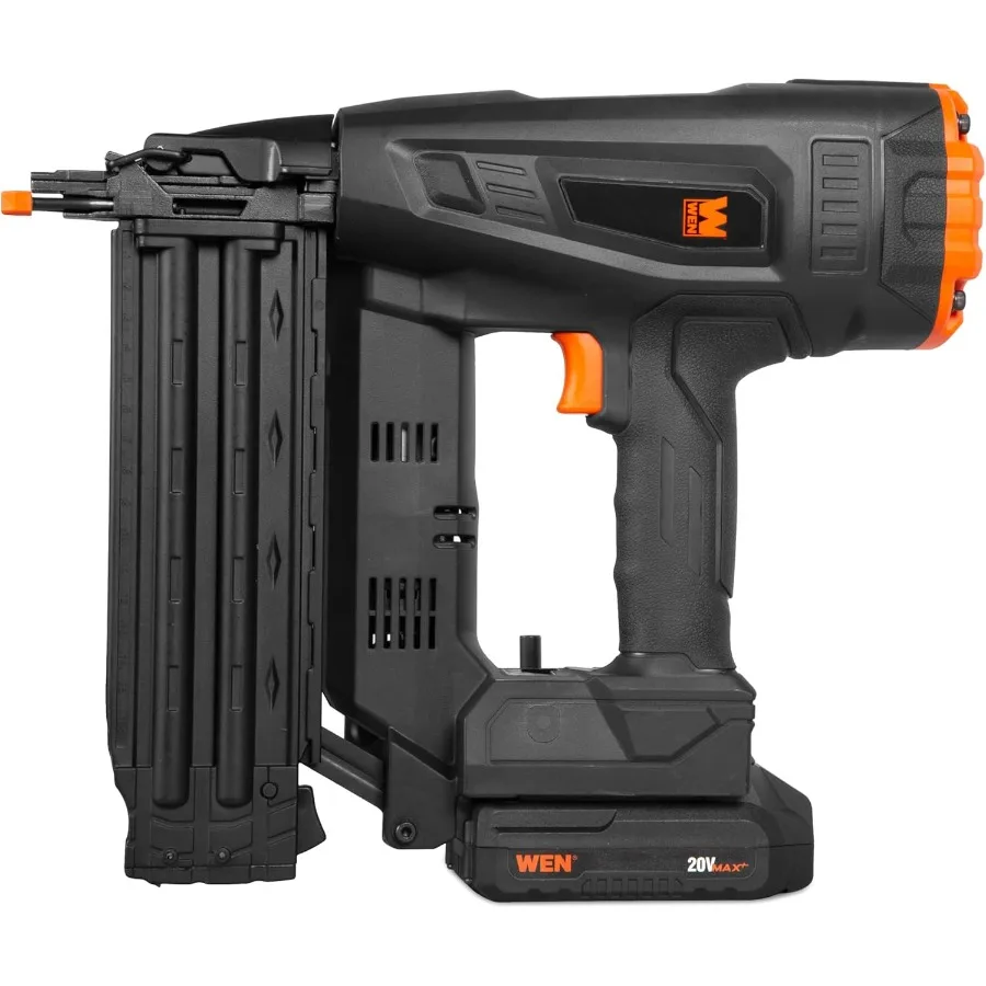 Paku Tembak Tanpa Kabel 20V Max Brushless 18-Gauge dengan Baterai 2.0Ah dan Pengisi Daya 20518 Ideal untuk Pertukangan Presisi Kabinet