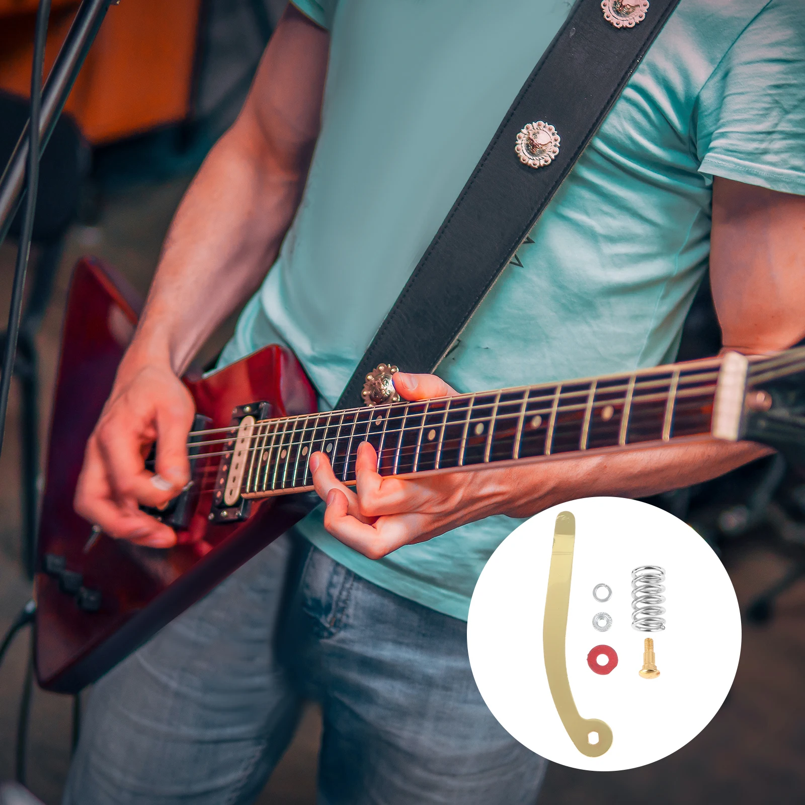 

Compatible Vibrato Bridge Tail Piece Whammy Tailpiece Guitar Parts and Accessories