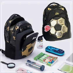 Smiggle Gold Football 18th Anniversary Children'S Students School Bag Lunch Bag Pencil Box Water Cup Anime Backpack Gift