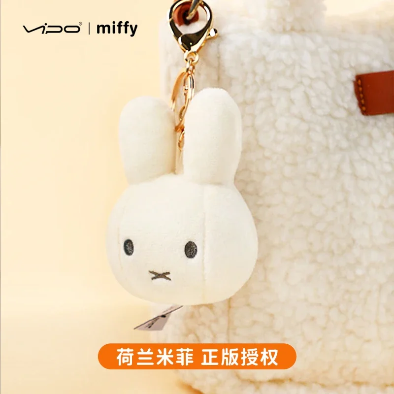 Kawaii Miffy Cute Pendant Bag Hanging Rabbit Head Cartoon Doll Key Chain Accessories Christmas Gift Birthday Toy