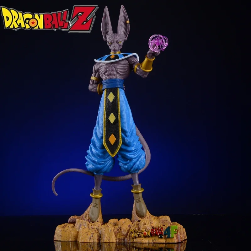 Figura de Anime de 30cm, Dragon Ball Z Beerus, figuras de Super Dios de la destrucción, colección de figuras de acción, modelo de juguete para regalo de niños
