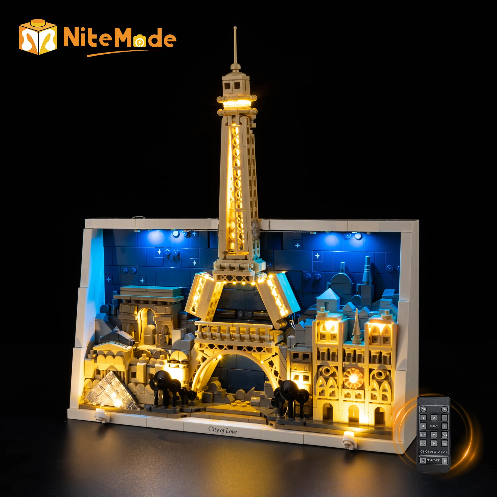 

Набор светодиодных фонарей Easylite, подходящий для Lego Paris City of Love 21064 (без модели)