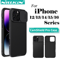 Nillkin For iPhone 16 Pro Max 15 Pro Max 14 Pro 13 Series with Slide Camera Protector phone Cover  for iPhone 16 Pro 15 Plus
