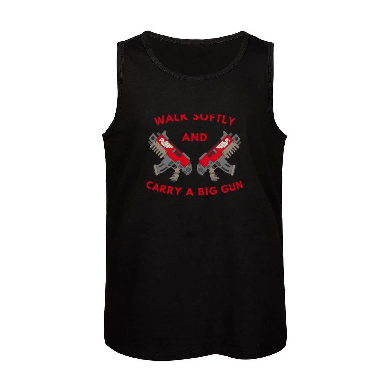 Walk Softly and Carry a Big Gun Bolter Tank Top sleeveless t-shirts for men Man summer clothes image 4