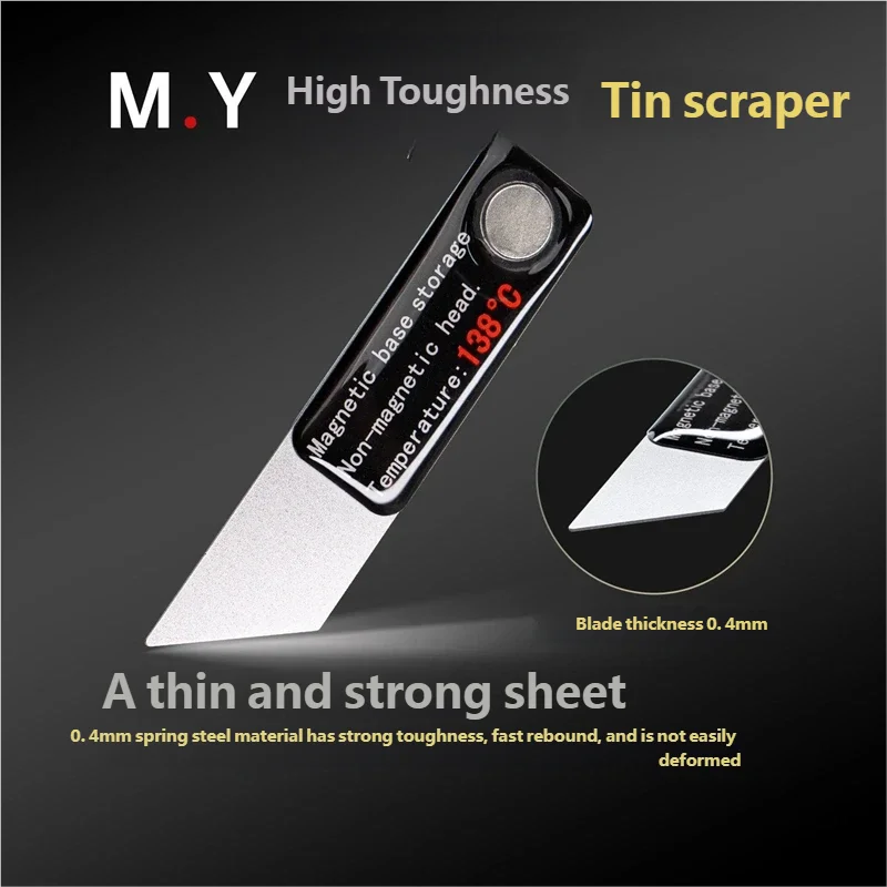

Ультратонкий лезвие-скребок M.Y Mr.Yang для ремонта мобильных телефонов, высокопрочный инструмент для удаления клея, наклонный скребок для удаления паяльной пасты