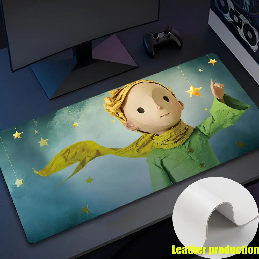 Le Petit Prince Mouse Pad LargeDesk Protector Mat PU Leather Mouse Pad Desktop Keyboard Desk Pad  PC Accessories