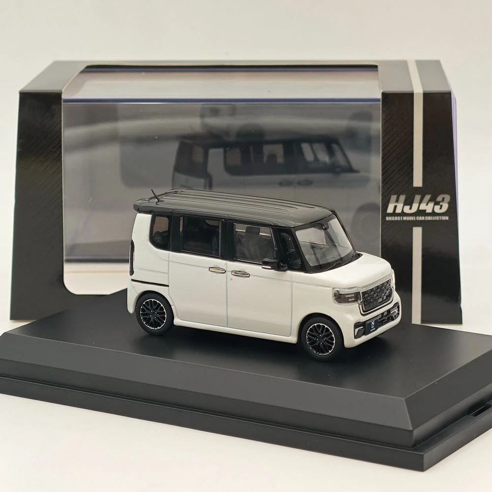 Hobby HJ43 1/43 para N-BOX Custom Branco Pérola e Vermelho HJ431006 Série Carro Modelo Diecast Coleção Limitada Brinquedo Veículos em Miniatura