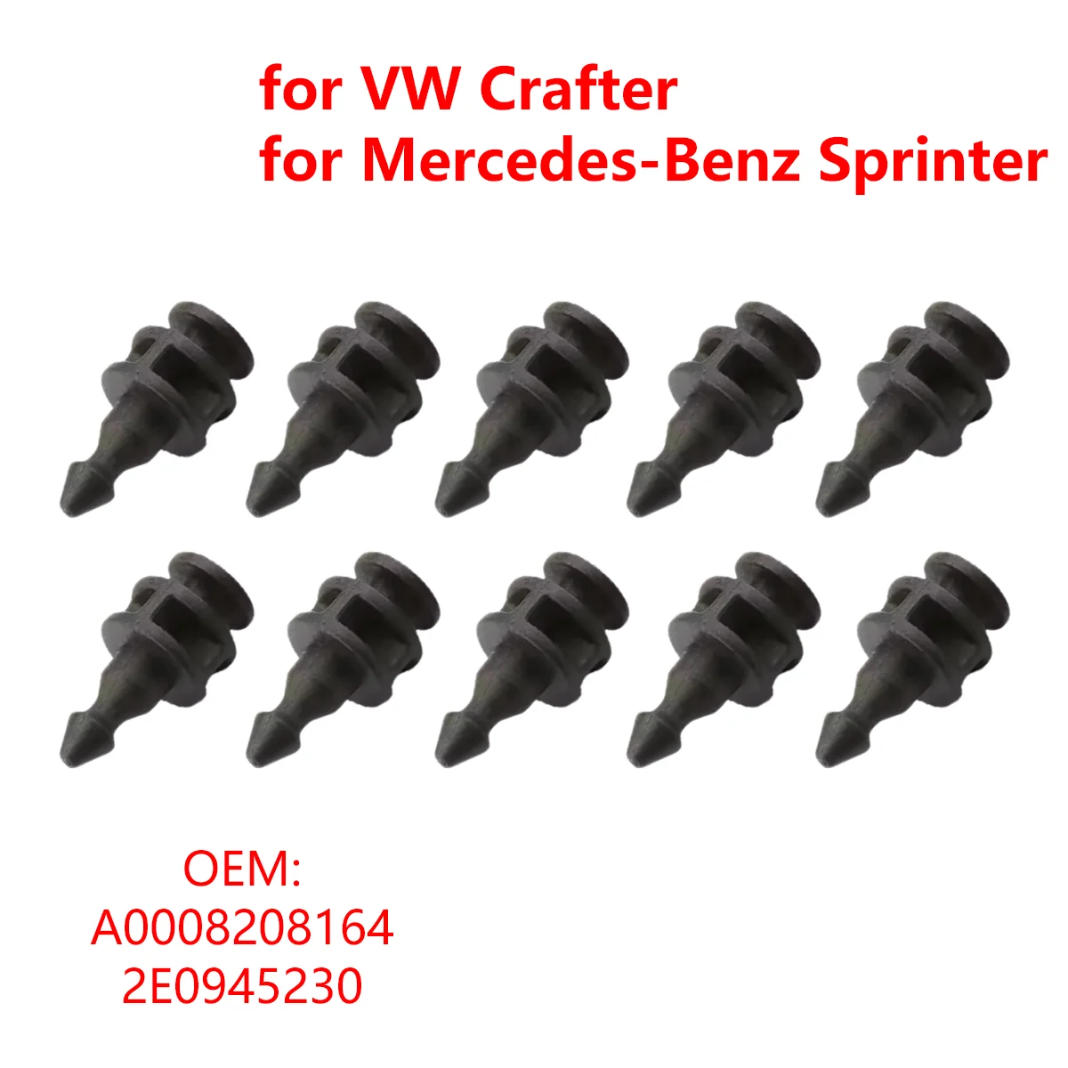 10 Stück A0008208164 für Mercedes-Benz Sprinter 906 für VW Crafter 2006-2018 Rückleuchten-Clip Reparatur-Befestigungsclips