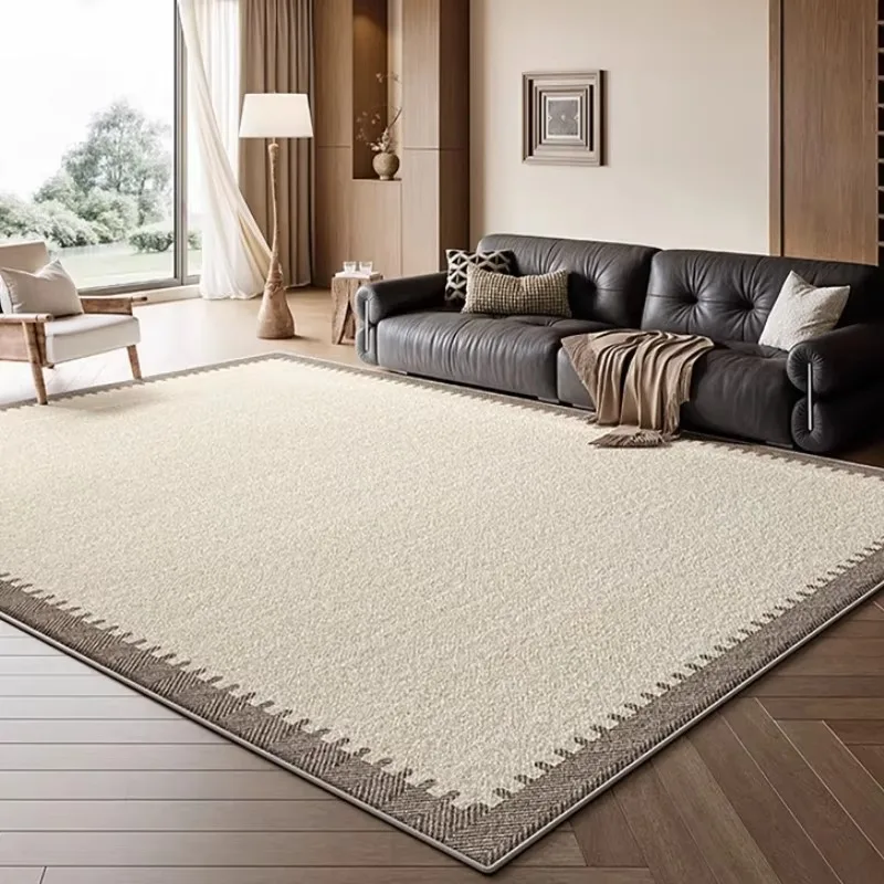 Modern Simple Living Room Carpet Advanced Geometric Pattern Bedroom Rug Large Area Light Luxury Home Decoration Coffee Table Mat