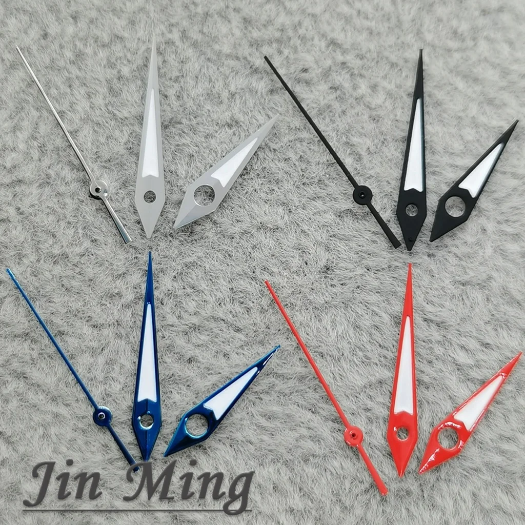 Hohe Qualität Uhr Hände 12,5*12*8 C3 Grün Leuchtende Silber Schwarz Blau Rot Für NH35/NH36 /4R/7S Bewegung Uhren Zubehör