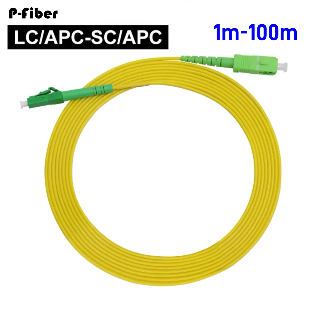 LCAPC-SCAPC optical fiber jumper 1-100m patchcord Simplex singlemode 1m 2m 3m 5m 10m 20m 30m extension cable FTTH P-fiber optic