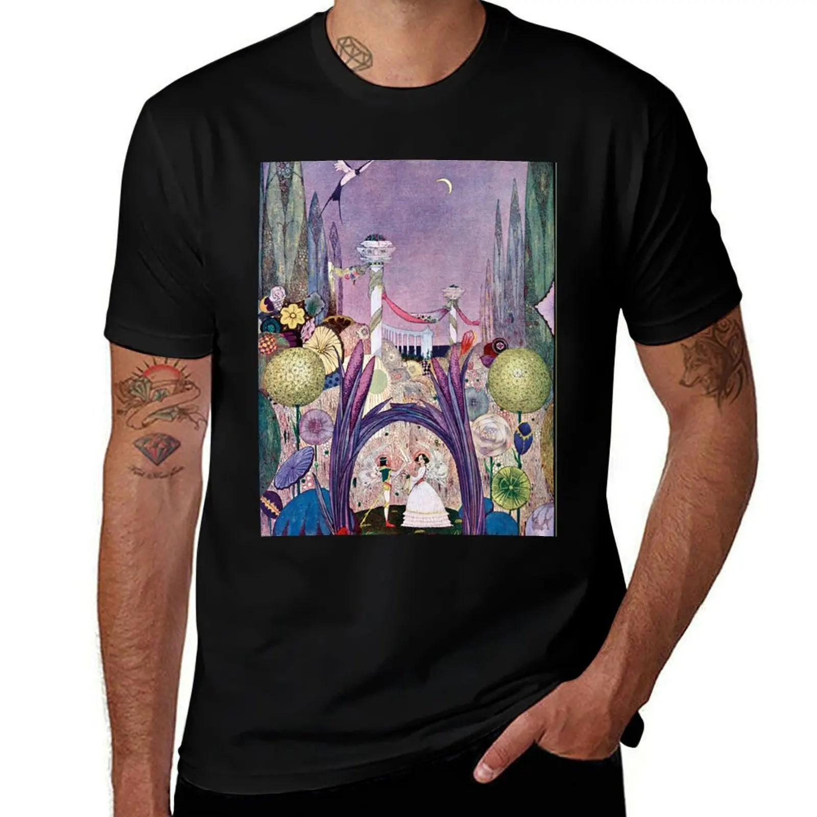 

Thumbelina - Harry Clarke T-Shirt Everyday Wear Basic Short Sleeve Top