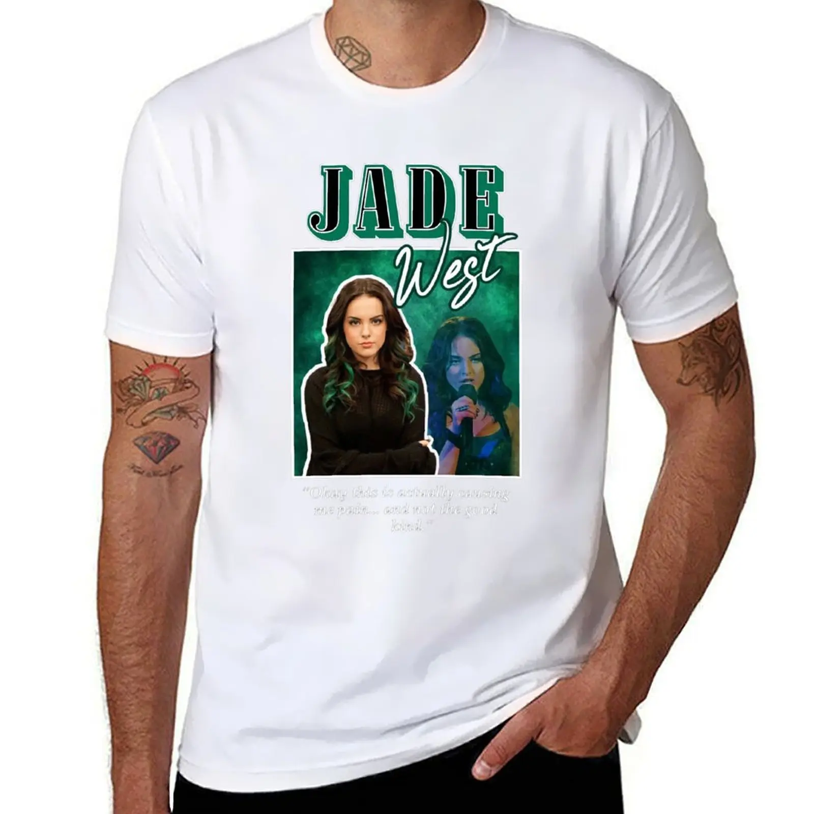 

jade west 2000's aesthetic T-Shirt man t shirt cotton t shirt personalised T-Shirt