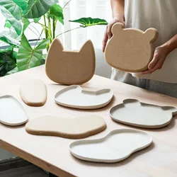 Pottery Tools Ceramic Plate Forming Mold Density Board Blank Release Mud Board Hanging Irregular Shape Clay Forming Mold