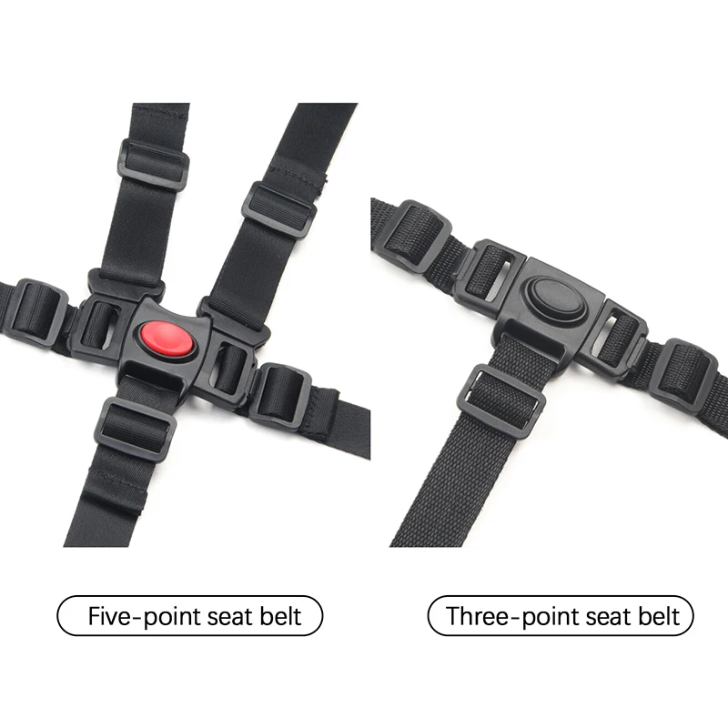 Ceinture de sécurité pour chaise de salle à manger pour bébé, chaise d'alimentation pour bébé, accessoires de poussette, chaise haute, environnement, 3/5 points