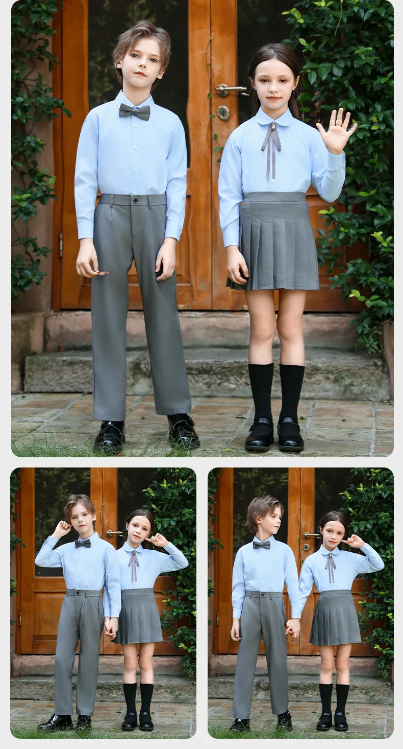 Luxuriöses Kinder-Hochzeitsset für Mädchen, Hemd und Hose für Jungen, lila Party-Outfits, Anzug, Kinder-Schuluniform, formelle Kleidung – Detail 32
