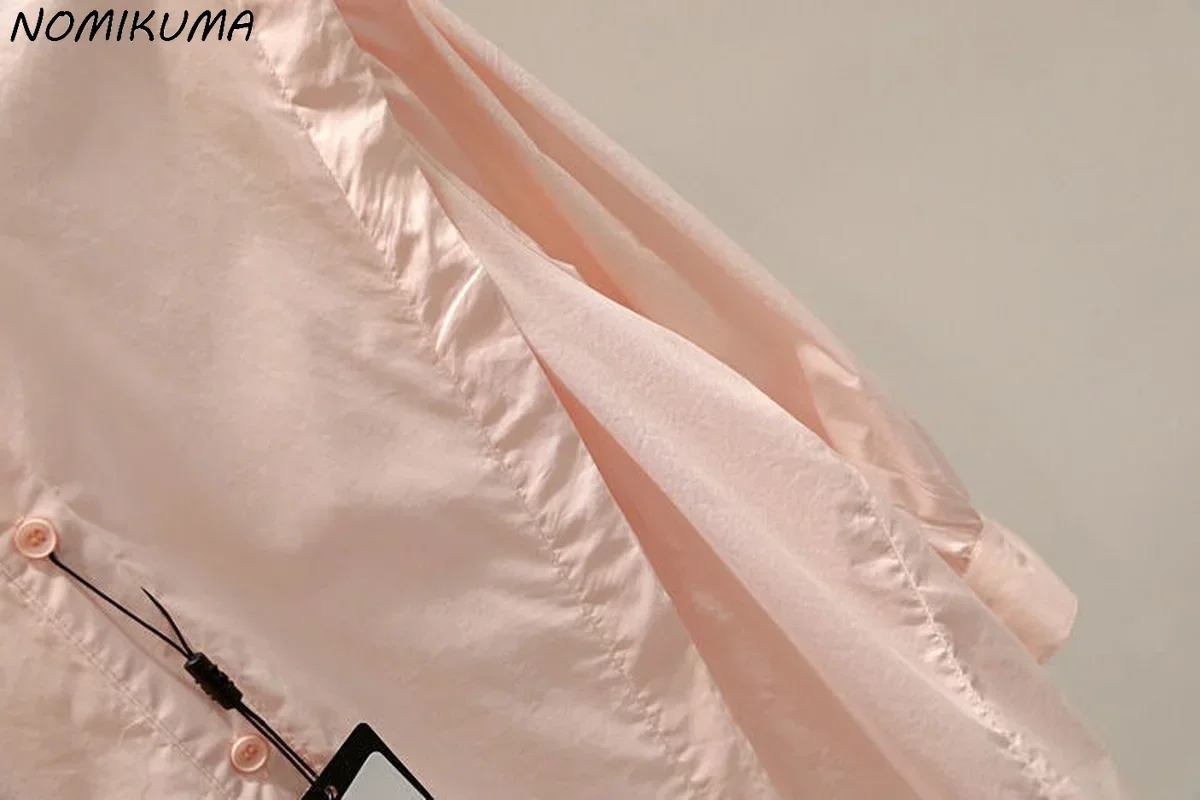 KUSAHIKI Sweet Puff Sleeve Woman Doll Shirts 2023 Summer Causal Single Breasted O-neck Blouses Chic Fashion Blusas Femme