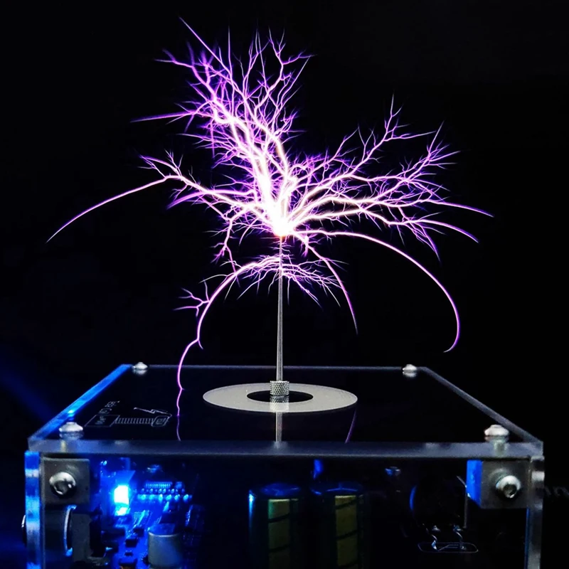 A16R-For Tesla Artificial -Pattern Storm Coil Electronic Pocket Fireworks Bluetooth Music Coil With US Plug