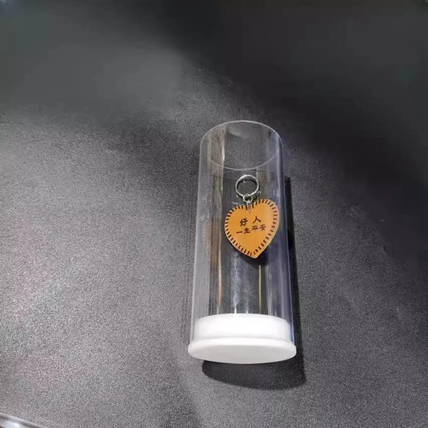 1 قطعة أنبوب الكمبيوتر واضح أنبوب صلب مستدير أنبوب التعبئة والتغليف أنبوب تخزين 39.37 بوصة مع أغطية 2 مللي متر سمك