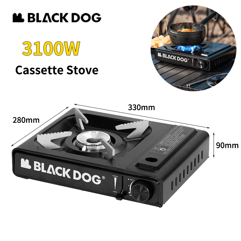 

Naturehike BLACKDOG 3100W Cassette Furnace High Power Stove Portable Lightweight Outdoor Camping Cookware Gas Cooking Stove 1.26